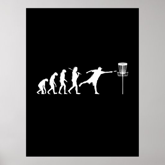 Disc Golf Evolution Disc Golf Gifts Poster (Voorkant)
