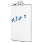 Disc Golf Evolution - Leuk cadeau voor Disc Golfer Heupfles (Links)