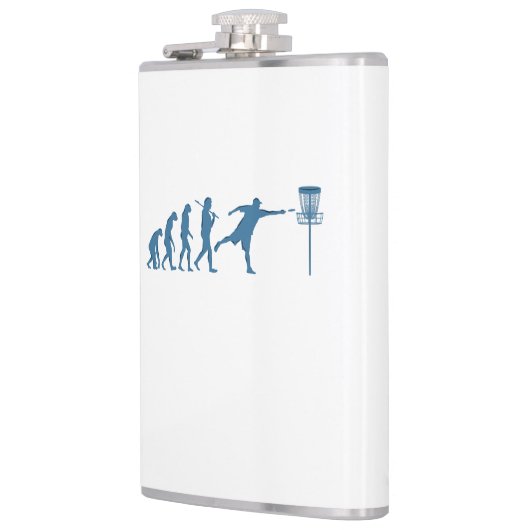 Disc Golf Evolution - Leuk cadeau voor Disc Golfer Heupfles (Links)