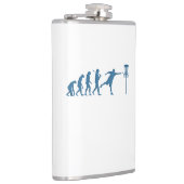 Disc Golf Evolution - Leuk cadeau voor Disc Golfer Heupfles (Rechts)