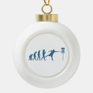 Disc Golf Evolution - Leuk cadeau voor Disc Golfer Keramische Bal Ornament