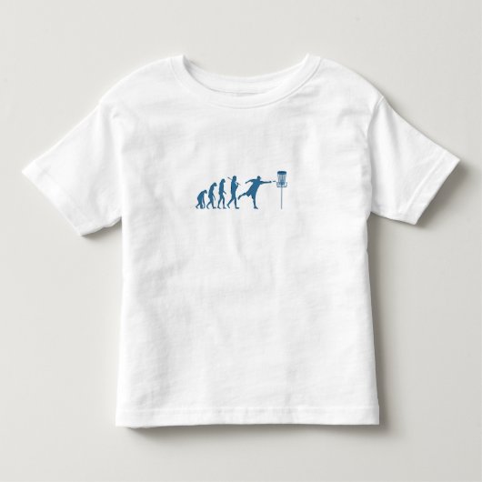 Disc Golf Evolution - Leuk cadeau voor Disc Golfer Kinder Shirts (Voorkant)