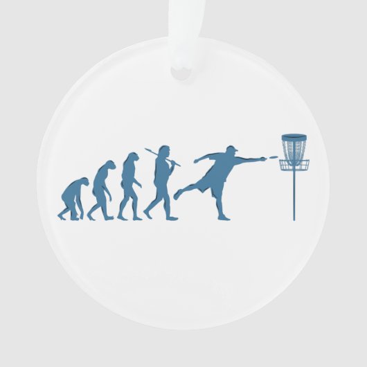 Disc Golf Evolution - Leuk cadeau voor Disc Golfer Ornament (voorkant)