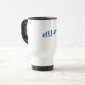 Disc Golf Evolution - Leuk cadeau voor Disc Golfer Reisbeker (Voorkant links)