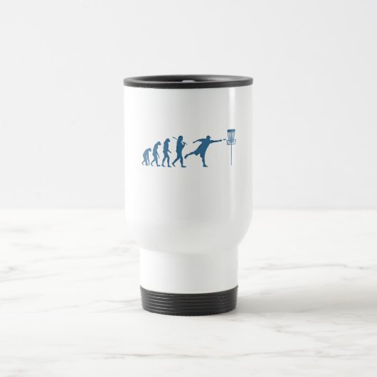 Disc Golf Evolution - Leuk cadeau voor Disc Golfer Reisbeker (Center)