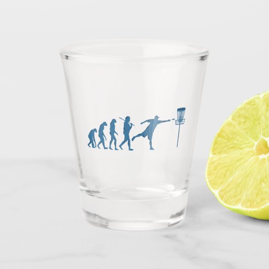 Disc Golf Evolution - Leuk cadeau voor Disc Golfer Shot Glas (Voorkant)