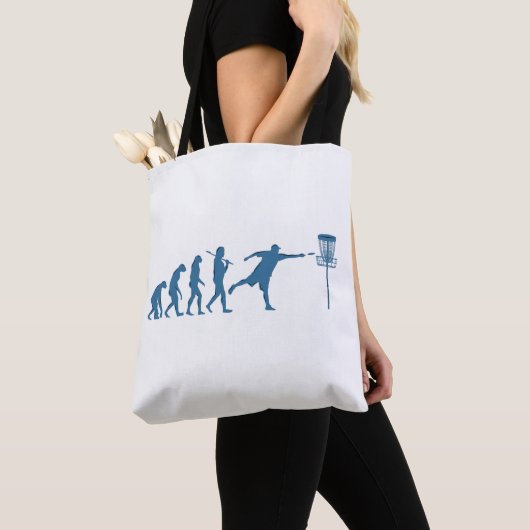 Disc Golf Evolution - Leuk cadeau voor Disc Golfer Tote Bag (Dichtbij)