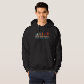 Disc Golf Evolution Sport Frisbee Fans Disc Golf Hoodie (Voorkant volledig)