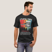 Disc Golf For Men Women Stupid Tree Disc Golf Play T-shirt (Voorkant volledig)