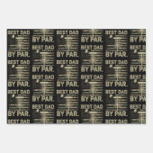 Disc Golf Frisbee Best Dad Par Camo US flag Golfer Inpakpapier Vel (Voorkant)