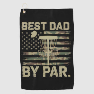 Disc Golf Frisbee Beste Papa Par Camo US vlag Golf Golfhanddoek