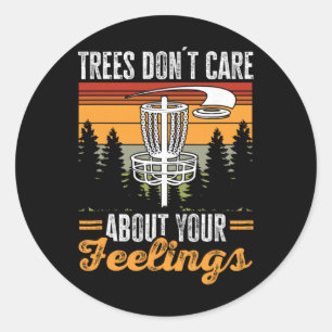 Disc Golf Frisbee Golf Bomen Geven Geen Zorgen Ove Ronde Sticker