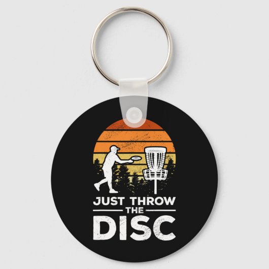 Disc Golf Frisbee Golf Gooi Net De Discus Sleutelhanger (Voorkant)
