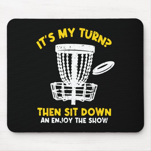 Disc Golf Frisbee Golf Grappige Disc Golf Speler M Muismat (Voorkant)