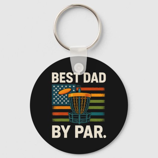Disc Golf Frisbee Grappige Beste Vader Par Camo Us Sleutelhanger (Voorkant)