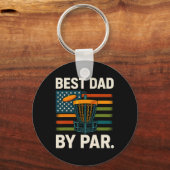 Disc Golf Frisbee Grappige Beste Vader Par Camo Us Sleutelhanger (Voorkant)