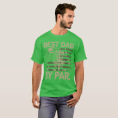 Disc Golf Frisbee Grappige Beste Vader Par Camo VS T-shirt (Voorkant volledig)
