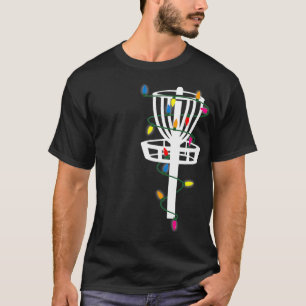 Disc Golf Funny Frisbee Sports Gift met Kerstmis T-shirt