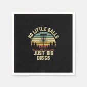 Disc Golf Funny No Little Balls Disk Golf Gift Servet (Voorkant)