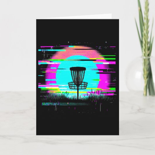 Disc Golf Glitch - Vintage Disc Golf Liefhebber Kaart (Voorkant)