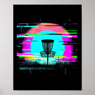 Disc Golf Glitch - Vintage Disc Golf Liefhebber Poster