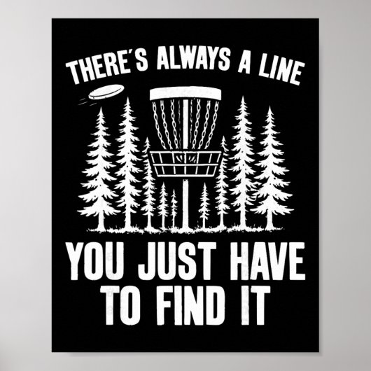 Disc Golf Grappig _1 Poster (Voorkant)