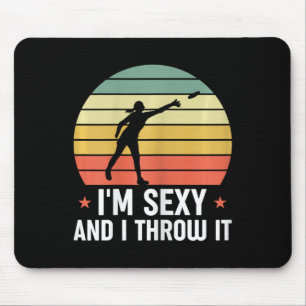 Disc Golf Grappige Disc Golfer Ik Ben Y En Ik Gooi Muismat
