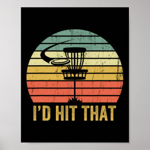 Disc Golf Grappige Frisbee Schijf Sport Vaderdag Poster