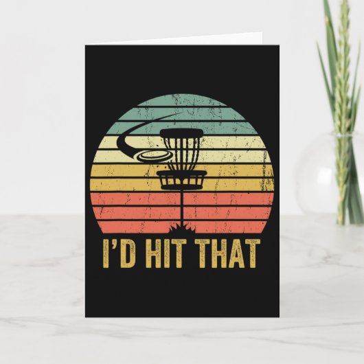Disc Golf Grappige Frisbee Sport Vaderdag  Kaart (Voorkant)