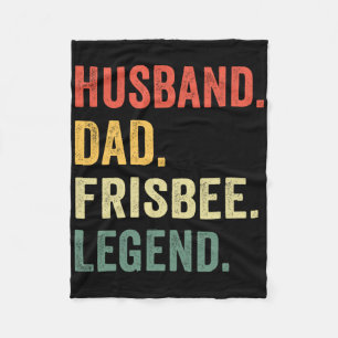Disc Golf Grappige Opa Legende Vintage Frisbee S Fleece Deken