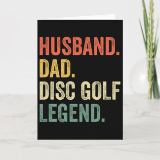Disc Golf Grappige Vader Legende Vaderdag  Kaart