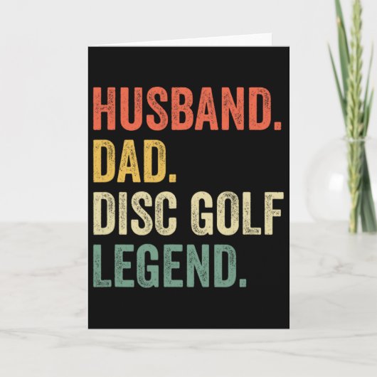 Disc Golf Grappige Vader Legende Vaderdag Kaart (Voorkant)