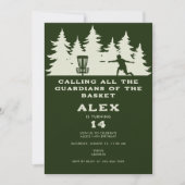 Disc Golf Guardians van de Schijf Verjaardagsfeest Kaart (Voorkant)