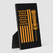 Disc Golf Halloween USA VLAG Voor DISCGOLF SPELER Fotoplaat (Zijkant)