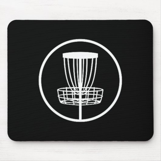 Disc Golf Heren Disc Golf Sket Borst Logo Muismat (Voorkant)