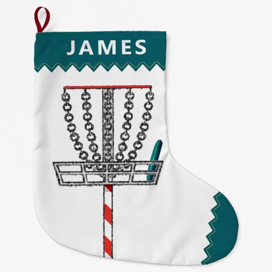 Disc Golf Holiday Gift Grote Kerstsok (Voorkant)
