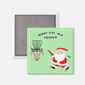 Disc Golf Holiday Gift Magneet (Voorkant / Achterkant)