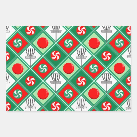 Disc Golf Holiday Gift Wrapping Paper (Voorkant 2)