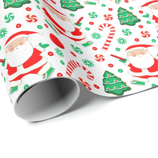 Disc Golf Holiday Gift Wrapping Paper Cadeaupapier (Rol Hoek)