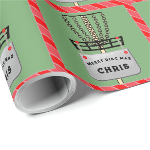 Disc Golf Holiday Gift Wrapping Paper Cadeaupapier