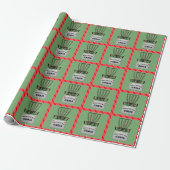 Disc Golf Holiday Gift Wrapping Paper Cadeaupapier (Uitgerold)