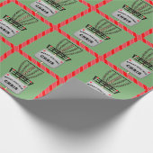 Disc Golf Holiday Gift Wrapping Paper Cadeaupapier (Hoek)