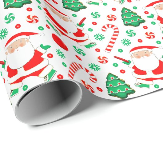 Disc Golf Holiday Gift Wrapping Paper Cadeaupapier (Rol Hoek)