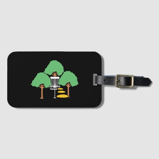 Disc Golf Houten Disc Golfer Cadeau Bagagelabel (Voorkant (horizontaal))