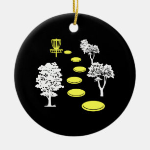 Disc Golf Houten Disc Golfer Cadeau Keramisch Ornament