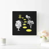 Disc Golf Houten Disc Golfer Cadeau Vierkante Klok (Huis)