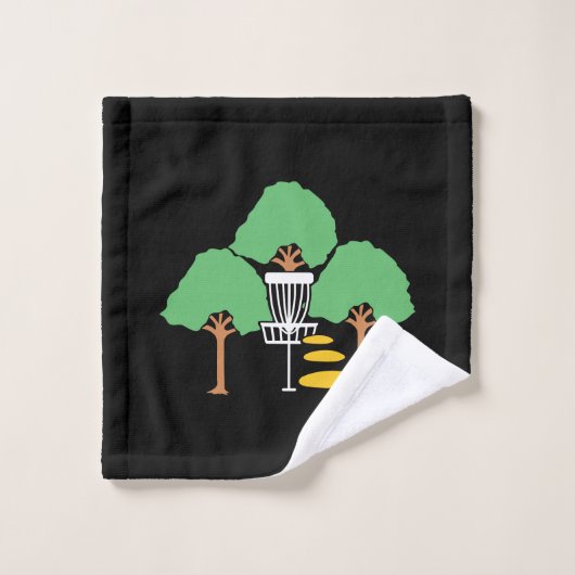 Disc Golf Houten Disc Golfer Cadeau Washandje (Wasdoekje)