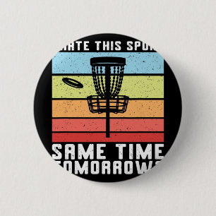 Disc Golf Ik Haat Deze Sport Frolf Frisbee Retro D Ronde Button 5,7 Cm