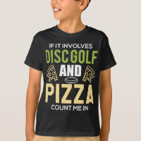 Disc golf in de Natuur voor mannen vrouwen, pizza