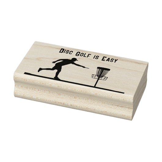 Disc golf is gemakkelijk, plaatsen, mand rubberstempel (Stempel)